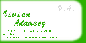 vivien adamecz business card